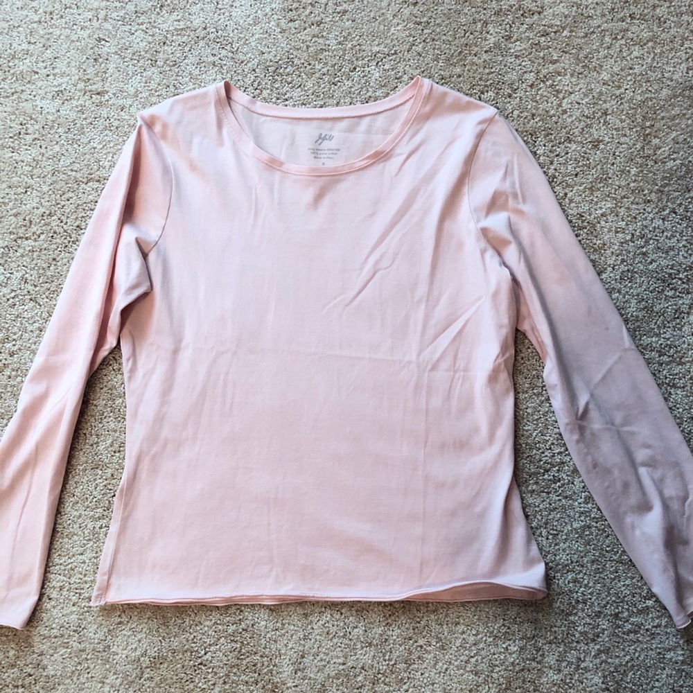light pink long sleeve